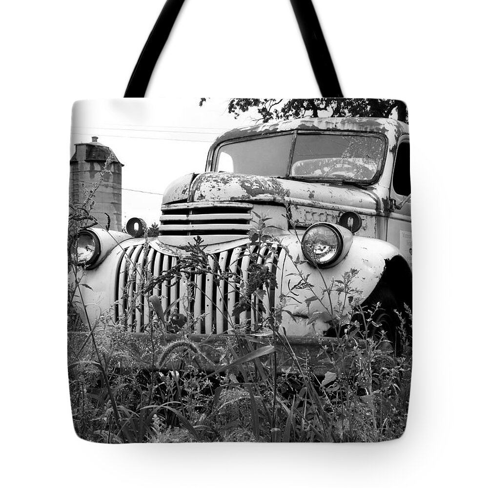 Vintage. Antique Tote Bag featuring the photograph Working Days Are Done by Janice Adomeit