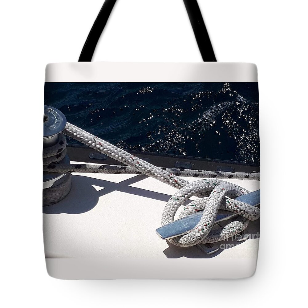 Ropes Tote Bag featuring the photograph Working together by Lisa Koyle