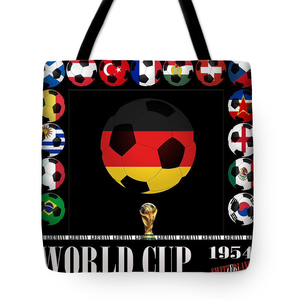 World Cup 1954 Champion Tote Bag by Andrew Fare - Pixels