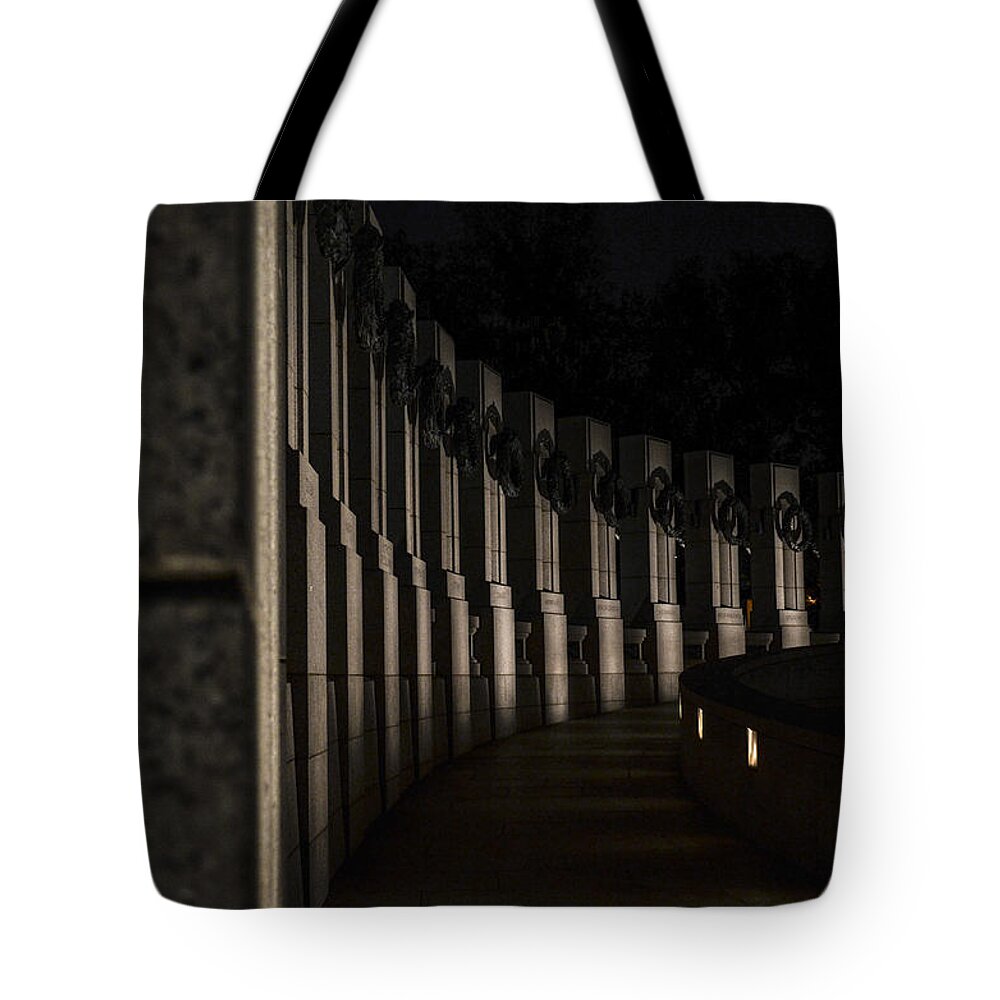 American Tote Bag featuring the photograph World War II Memorial by Art Atkins
