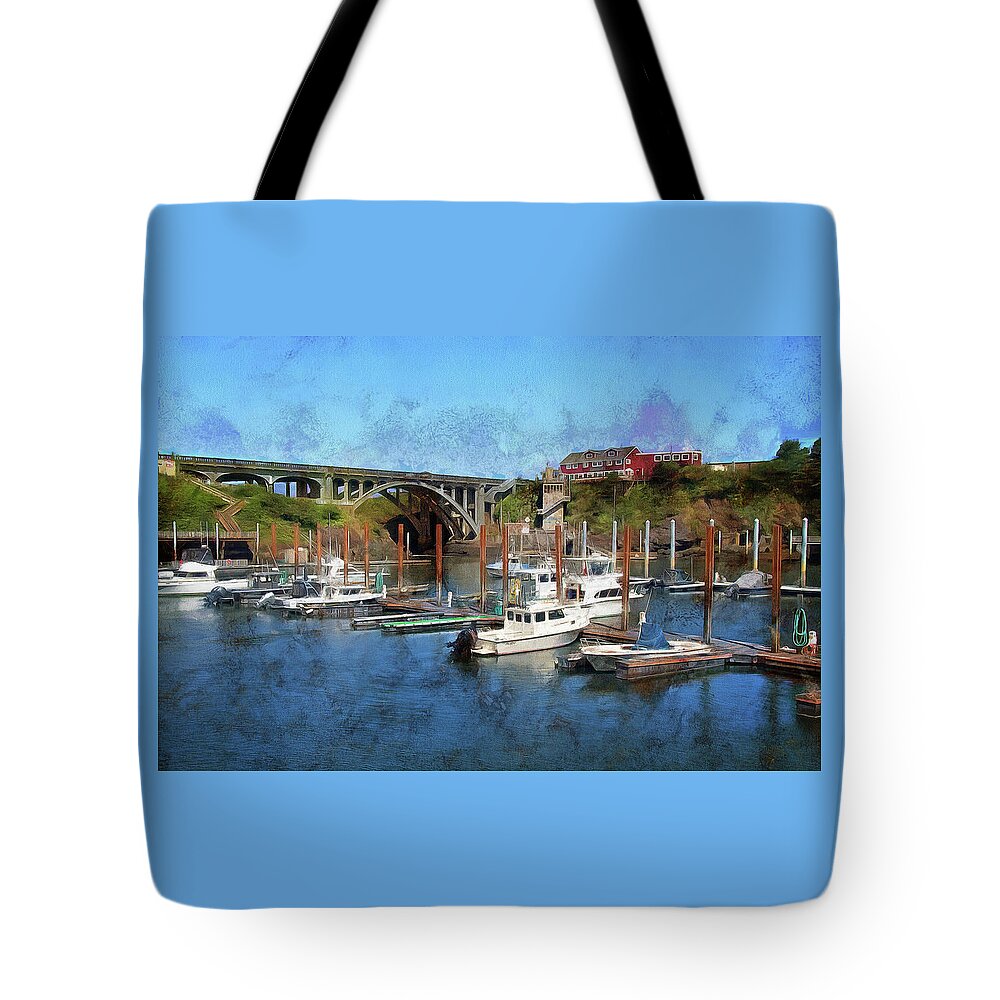 Worlds Smallest Harbor Tote Bag featuring the photograph Worlds Smallest Harbor by Thom Zehrfeld