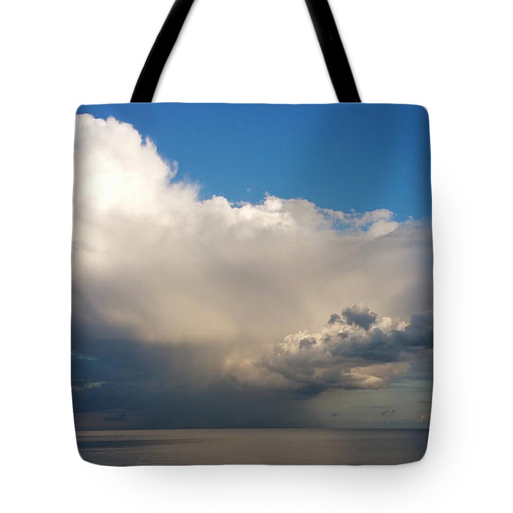 Cloud Tote Bag featuring the photograph Worthing Cloudscape2 by John Topman