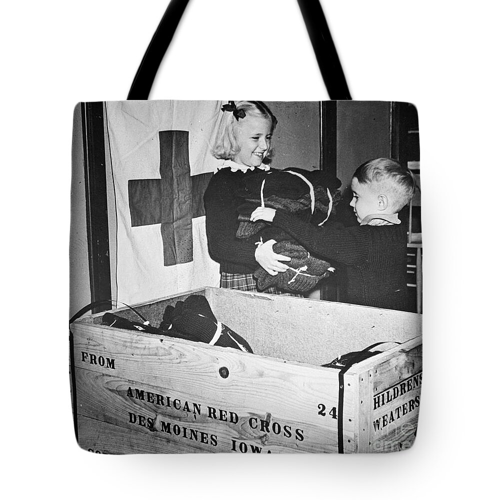 1942 Tote Bag featuring the photograph WW II: RED CROSS, c1942-43 by Granger