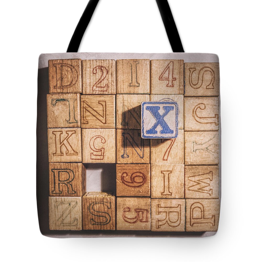 Alphabet Block Tote Bags