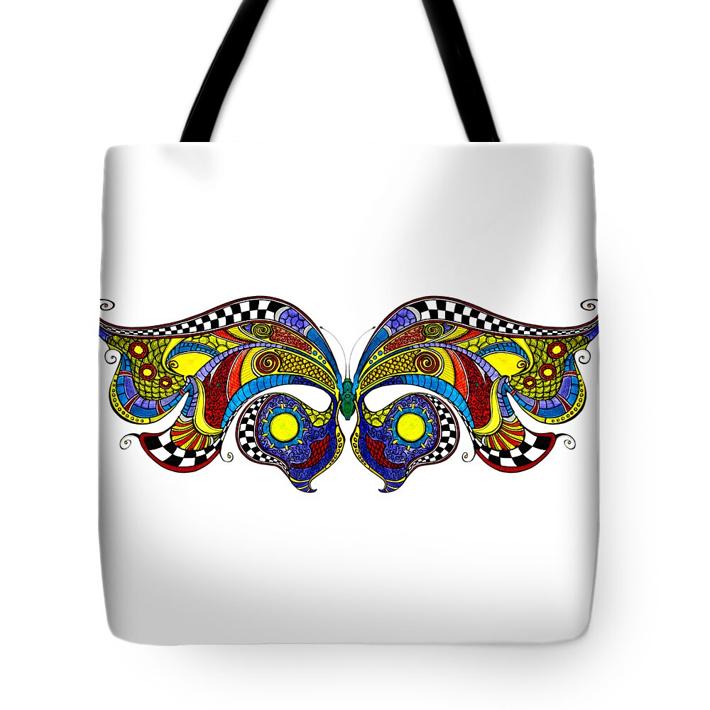 Gallery Tote Bag featuring the drawing Chrysalis by Dar Freeland