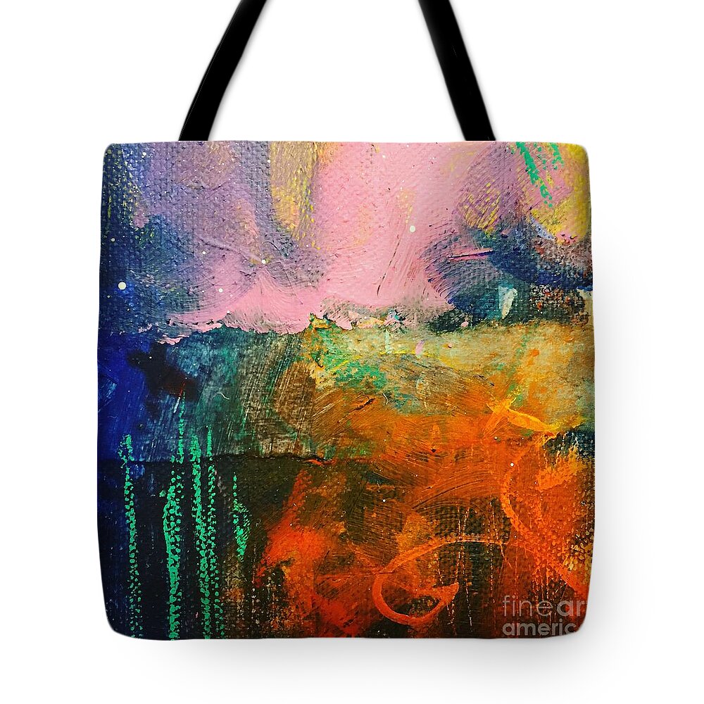 Abstract Tote Bag featuring the painting X by Kim Heil