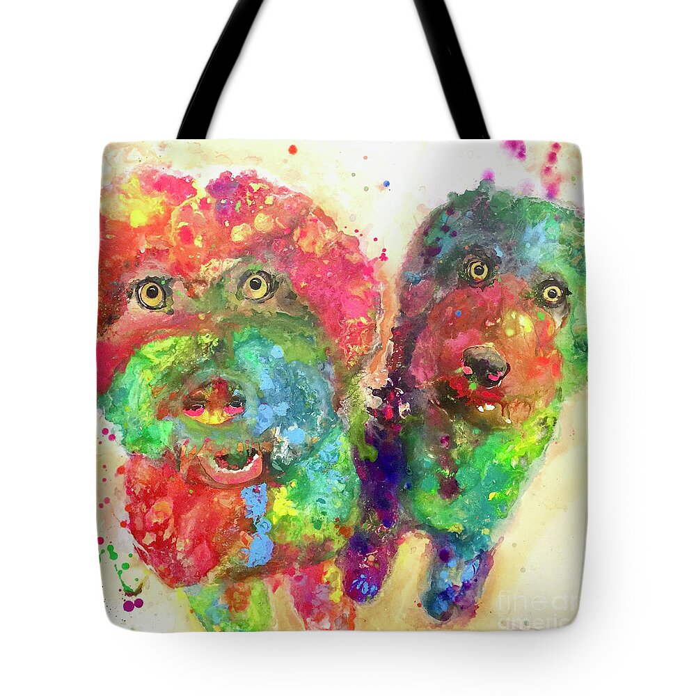 Doodles Tote Bag featuring the painting X2 by Kasha Ritter