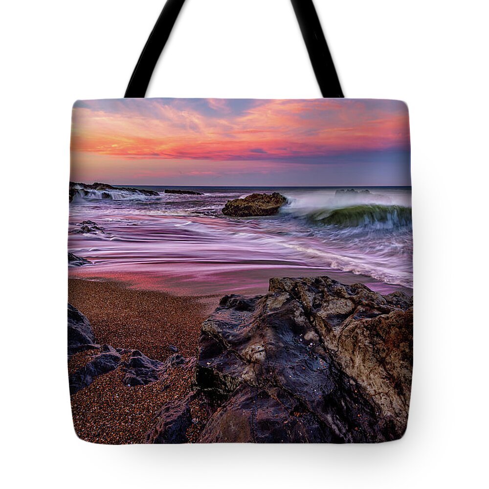 Oregon Coast Tote Bag featuring the photograph Yachats Sunrise by Chuck Rasco Photography