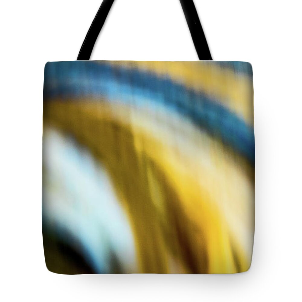 Abstract Tote Bag featuring the photograph Yarn Waves by Ira Marcus