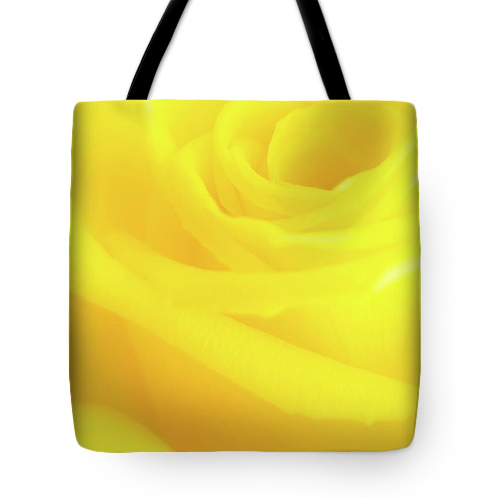 Yellow Tote Bag featuring the photograph Yello Rose by Andy Myatt
