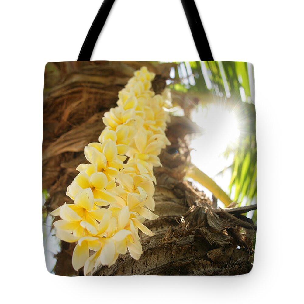 Beautiful Tote Bag featuring the photograph Yellow Plumeria by Sri Maiava Rusden - Printscapes