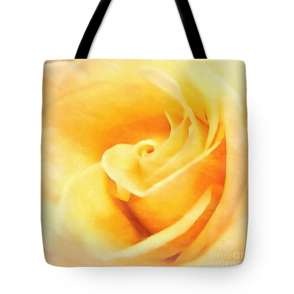 Rose Tote Bag featuring the photograph Yellow rose - Sweet whispers by Janine Riley