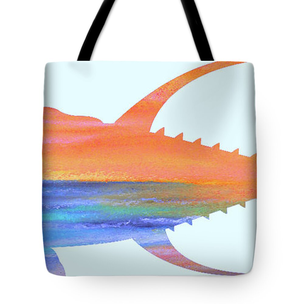 Keys Tote Bag featuring the painting Yellowfin Sunset Beach by Ken Figurski