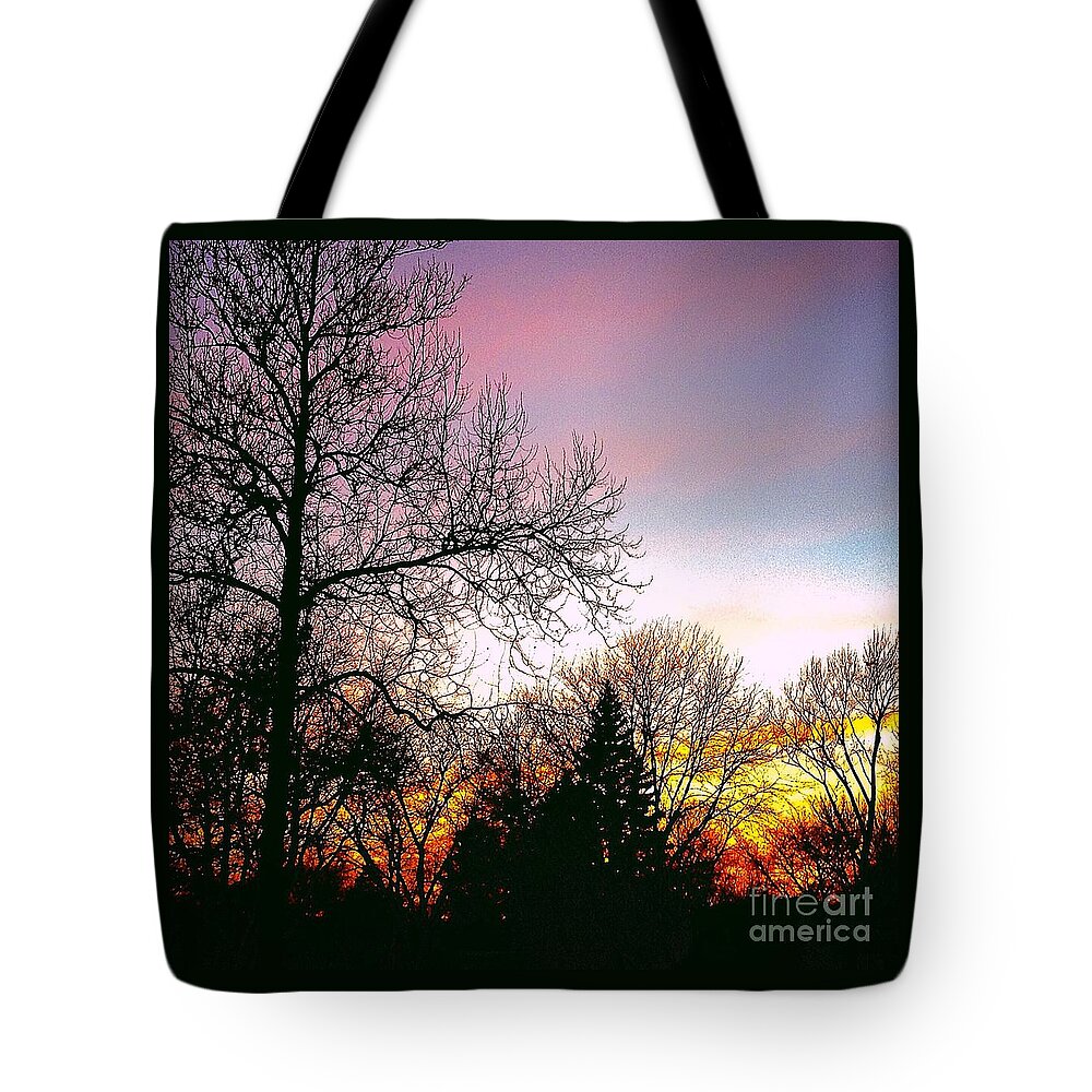 Frank J Casella Tote Bag featuring the photograph Yesterday's Sky by Frank J Casella