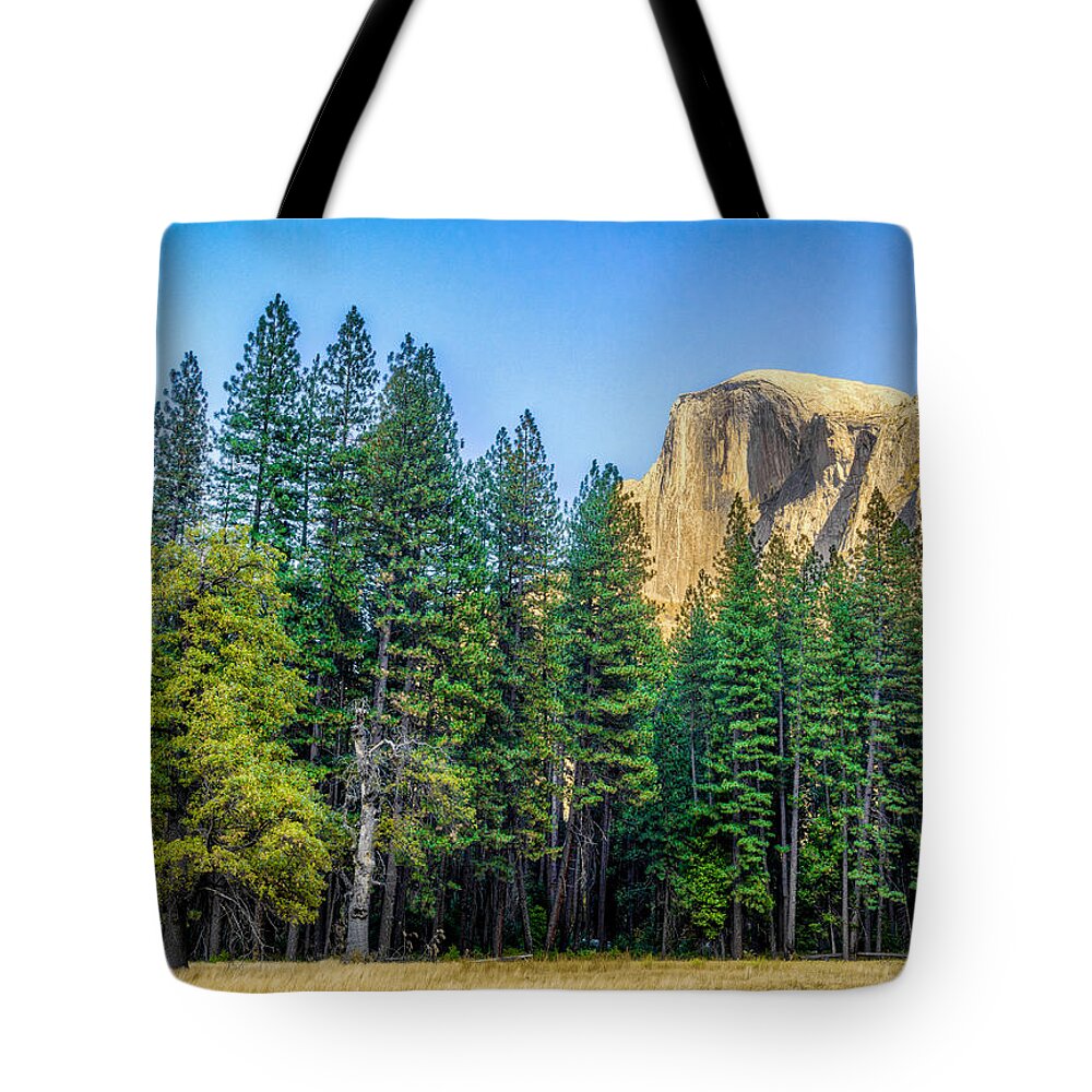 Land Tote Bag featuring the photograph Yosemite from Below by Rikk Flohr