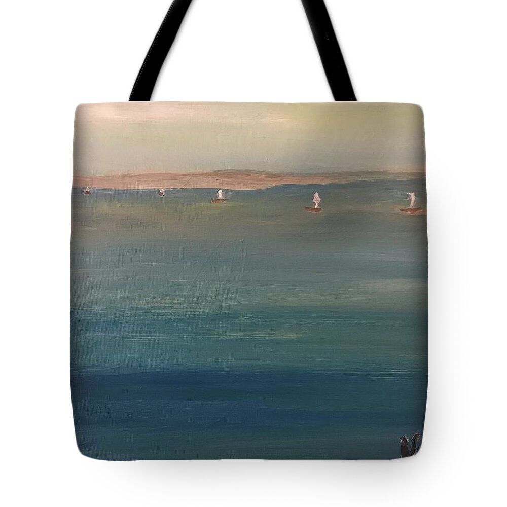 Mist Tote Bag featuring the painting You are but a mist by Clare Ventura