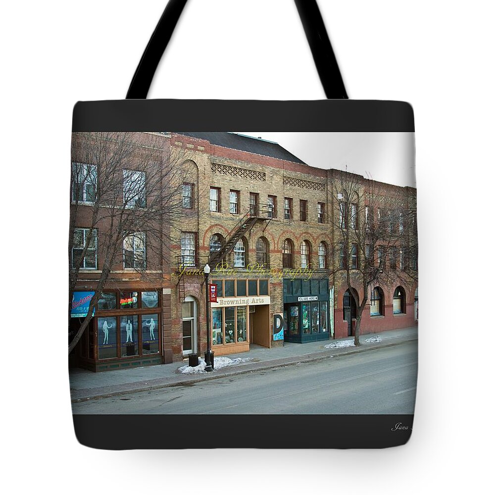 Old Buildings Tote Bag featuring the photograph You Are Here by Jana Rosenkranz