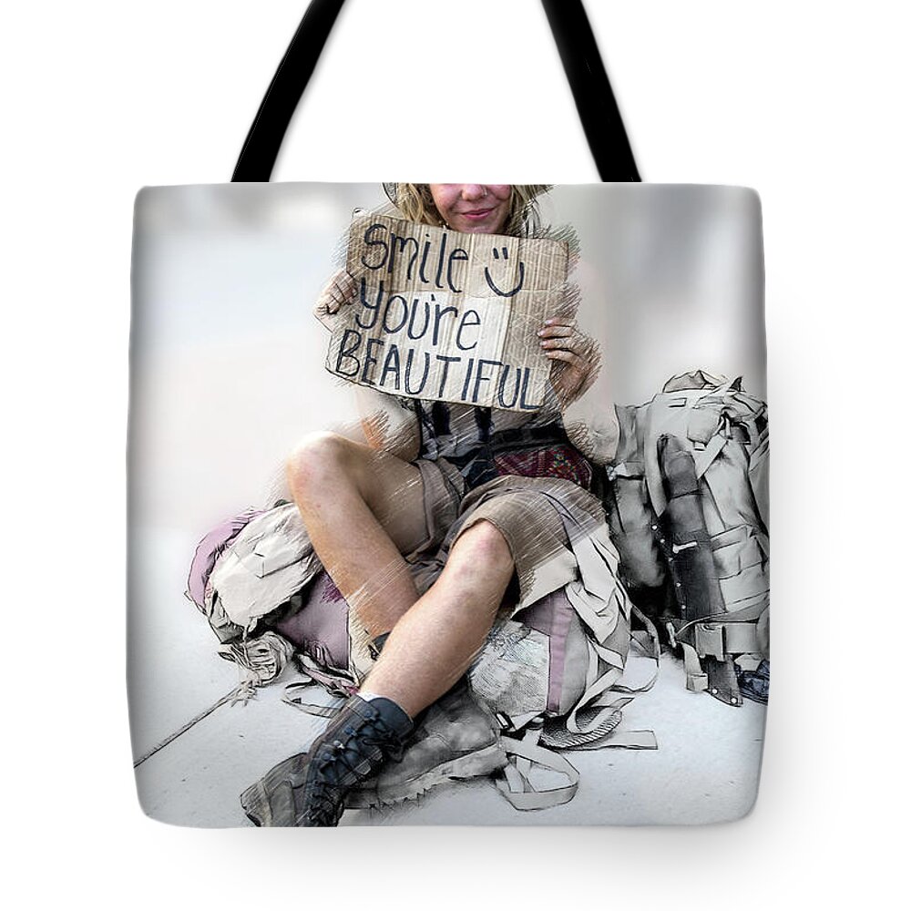 Beautiful Tote Bag featuring the photograph You Are So Beautiful by John Haldane