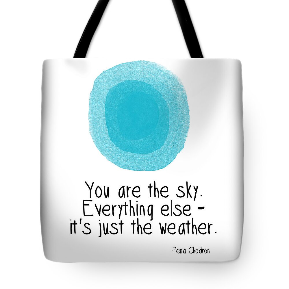 Sky Tote Bag featuring the digital art You Are The Sky by Linda Woods