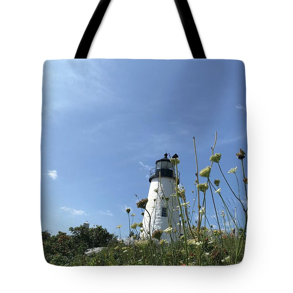 Lighthouse Tote Bag featuring the photograph You Light Me Up by Jason Nicholas