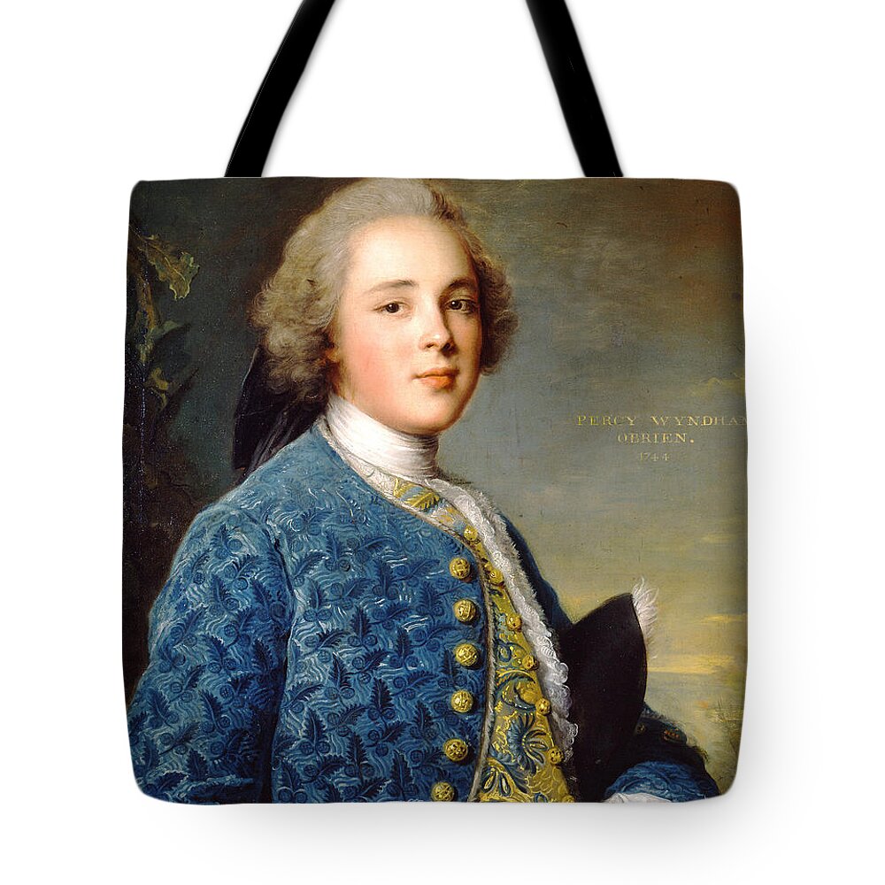 Jean-marc Nattier Tote Bag featuring the painting Young Boy Percy Wyndham by MotionAge Designs