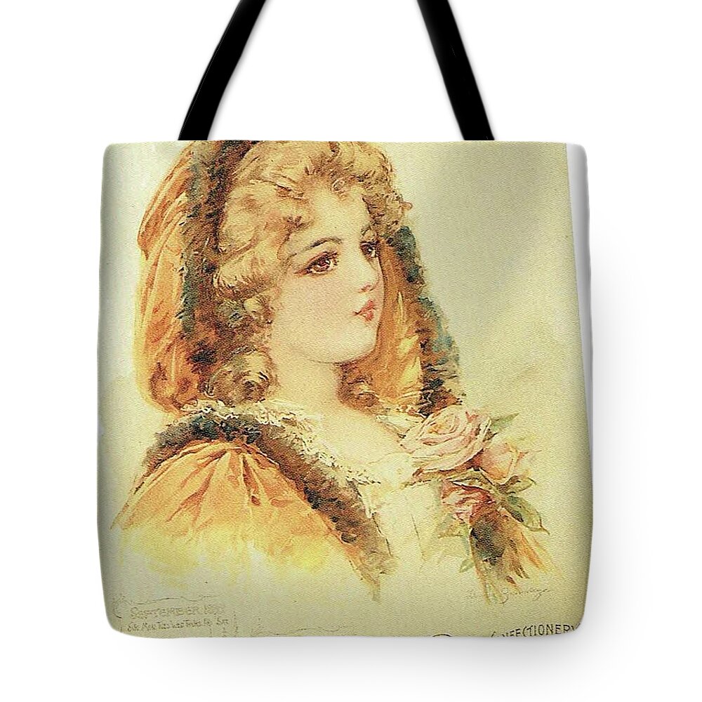 Frances Brundage Tote Bag featuring the painting Young Lady from Paris 1 by Reynold Jay