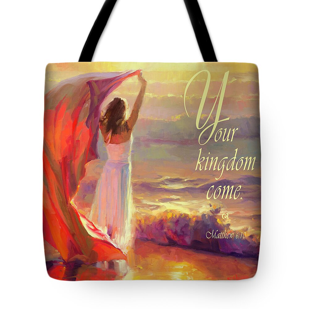 Christian Tote Bag featuring the digital art Your Kingdom Come by Steve Henderson