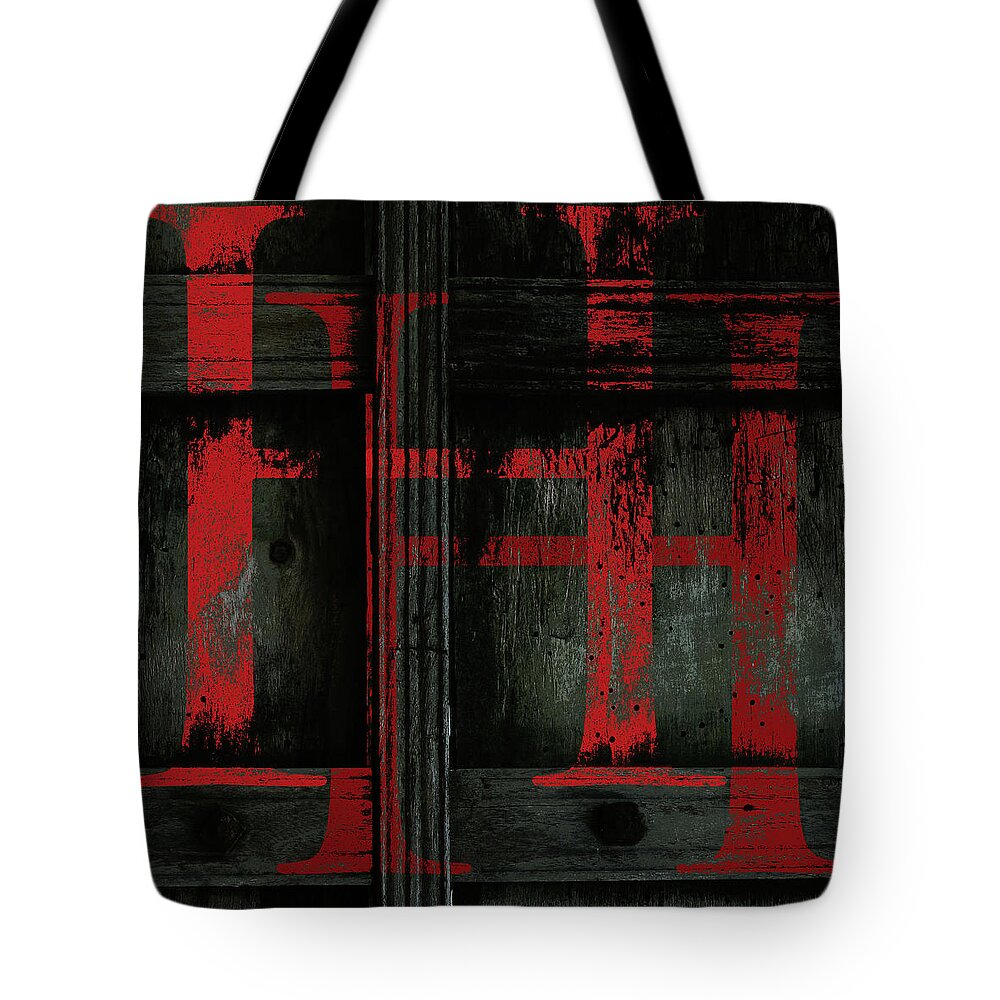  H Tote Bag featuring the digital art Your name - H H Monogram by Attila Meszlenyi