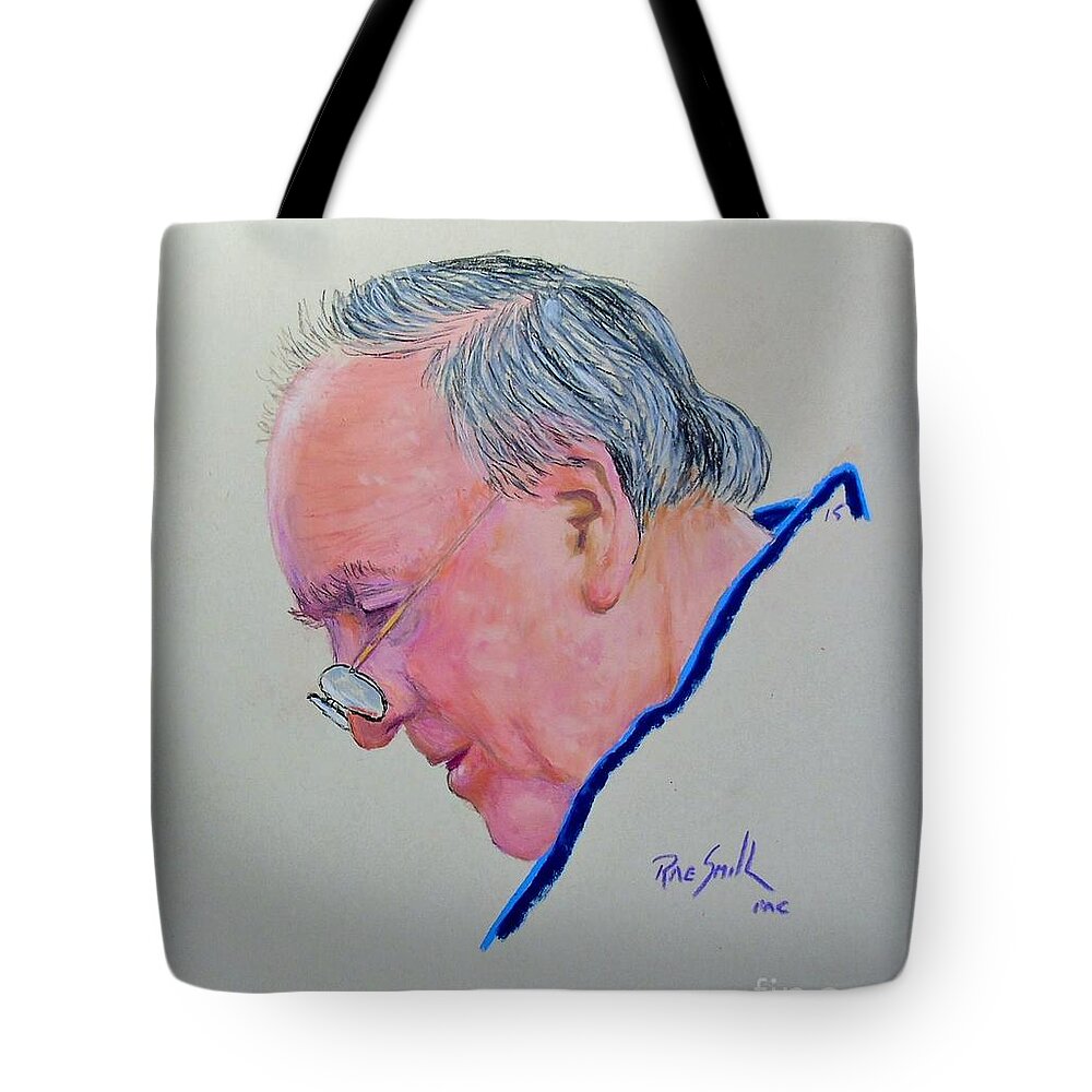 Pastels Tote Bag featuring the pastel Yours Truly The Artist by Rae Smith PAC