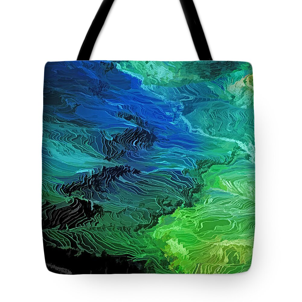 China Tote Bag featuring the photograph Yunnan Terraces by Dennis Cox