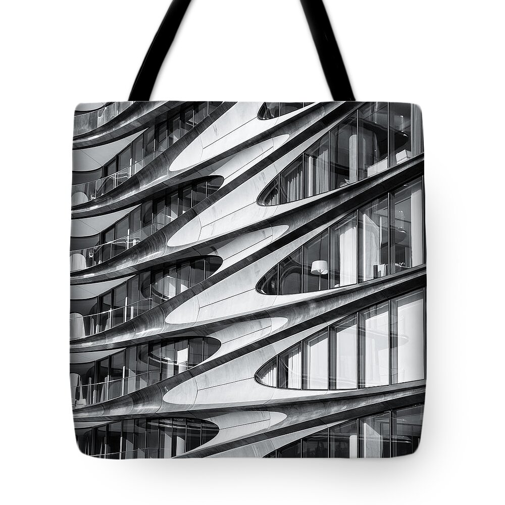 Zaha Hadid Tote Bag featuring the photograph Zaha Hadid Architecture in NYC by Michael Hope