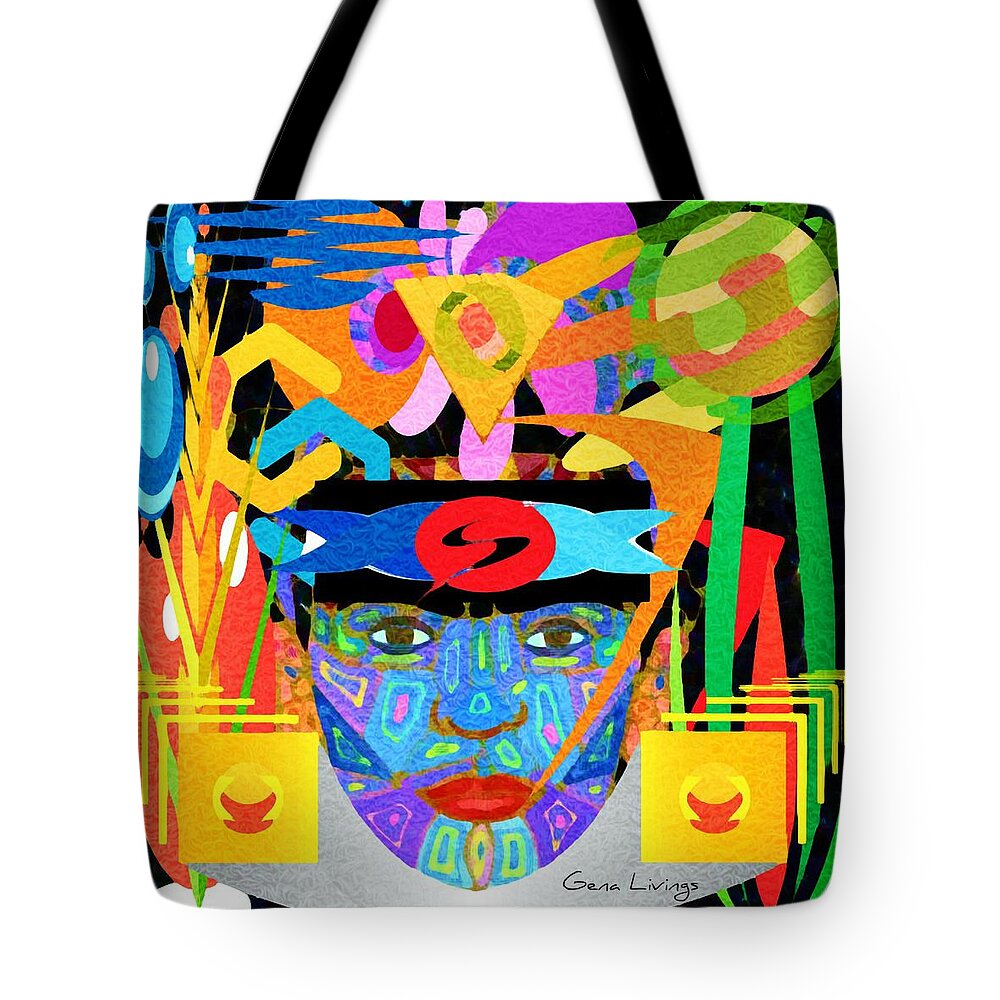 Goddess Tote Bag featuring the mixed media Zara by Gena Livings