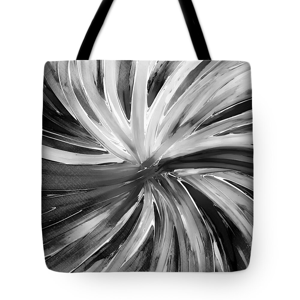 Painting Acrylic Zen Abstract Created From My Original Abstract Tote Bag featuring the painting Zen Abstract A231716 by Mas Art Studio
