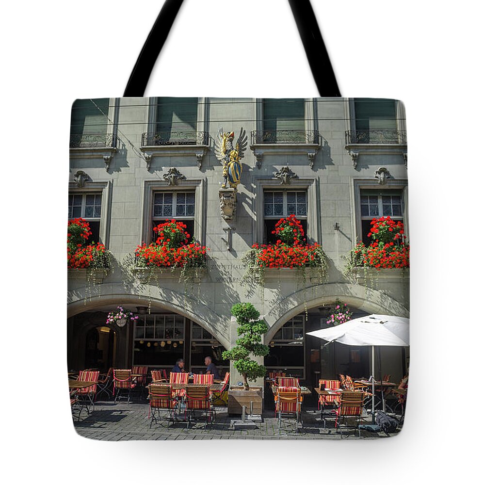 Michelle Meenawong Tote Bag featuring the photograph Zunfthaus zu Webern by Michelle Meenawong