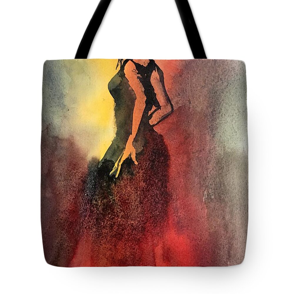 1322019 Tote Bag featuring the painting 1322019 by Han in Huang wong