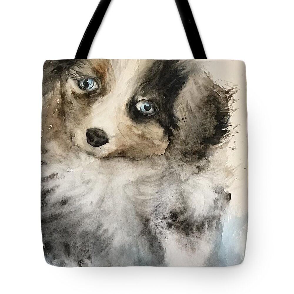 #66 2019 Tote Bag featuring the painting #66 2019 #1 by Han in Huang wong