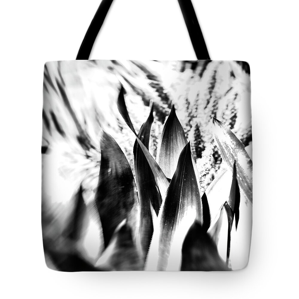 Estock Tote Bag featuring the digital art Abstract Of A Plant #1 by Laura Diez