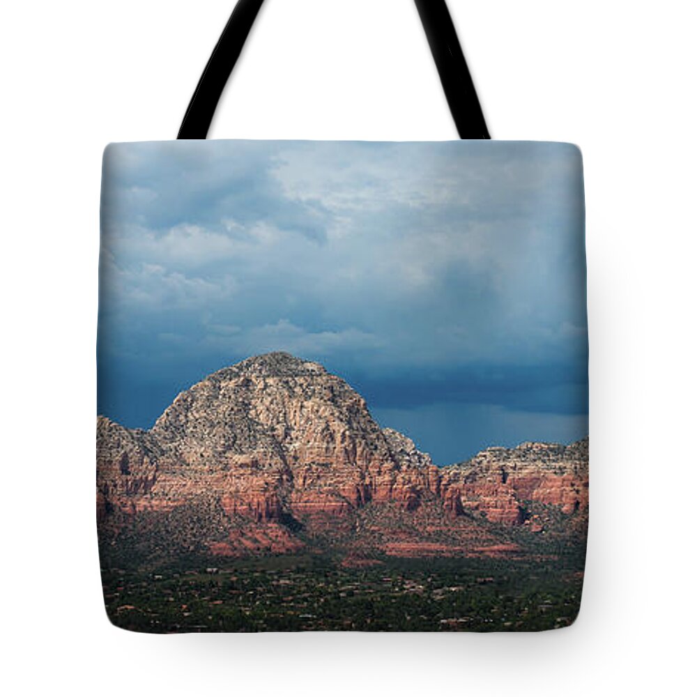 Sedona Tote Bag featuring the photograph Approaching Storm 1301 by Kenneth Johnson