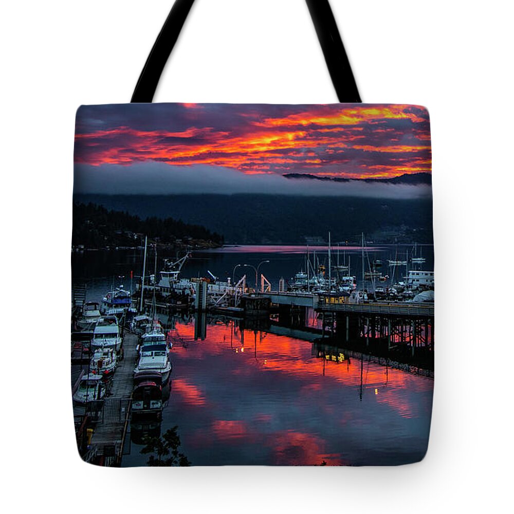 Brentwood Bay, Victoria Island Canada Tote Bag by Chris Kavas - Pixels