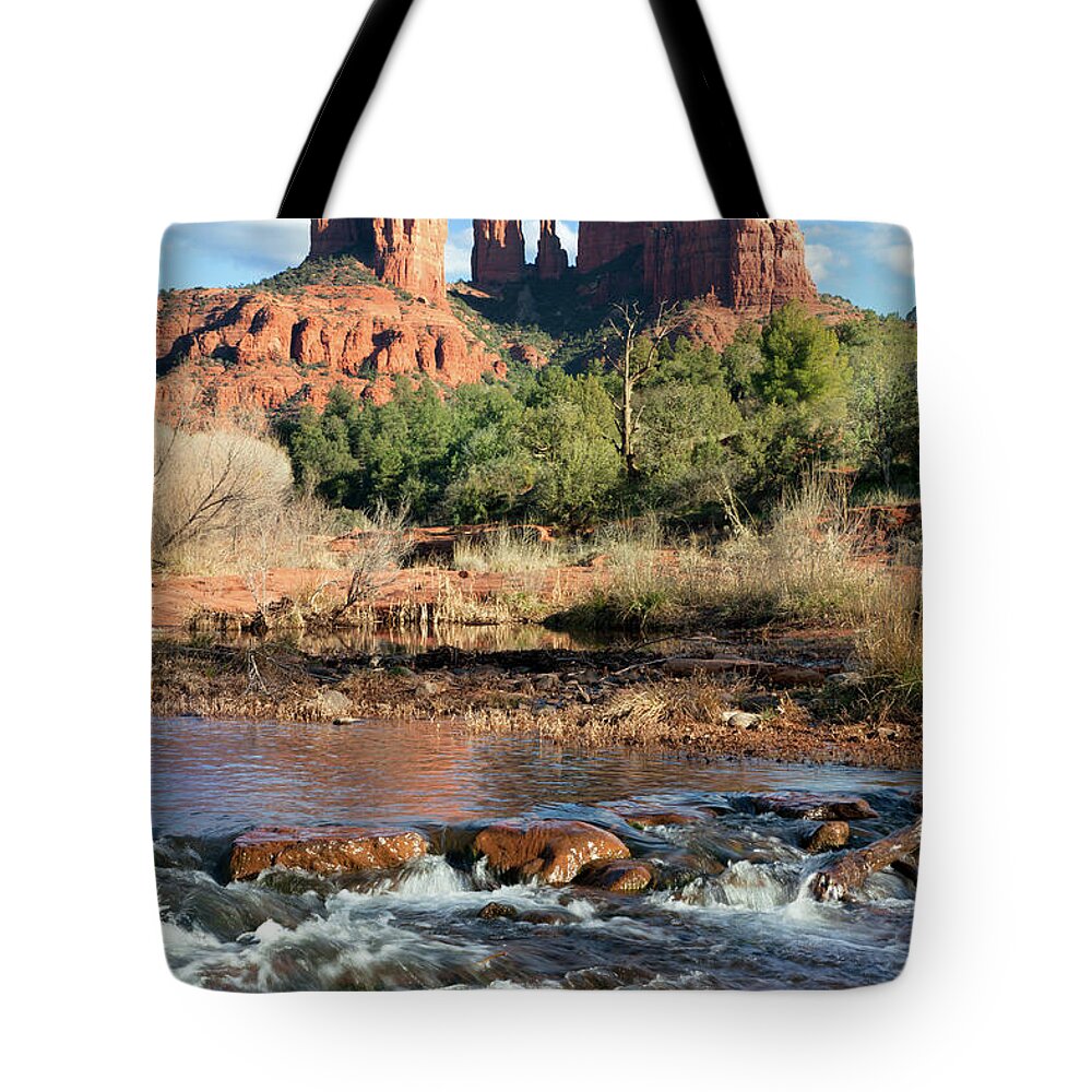 Arizona Tote Bag featuring the photograph Cathedral Rock #1 by Kingwu