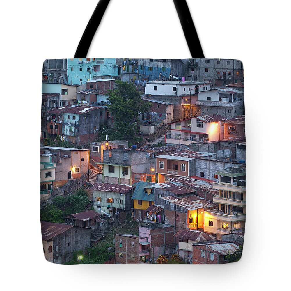 Built Structure Tote Bag featuring the photograph Cerro Santa Ana District #1 by Maremagnum