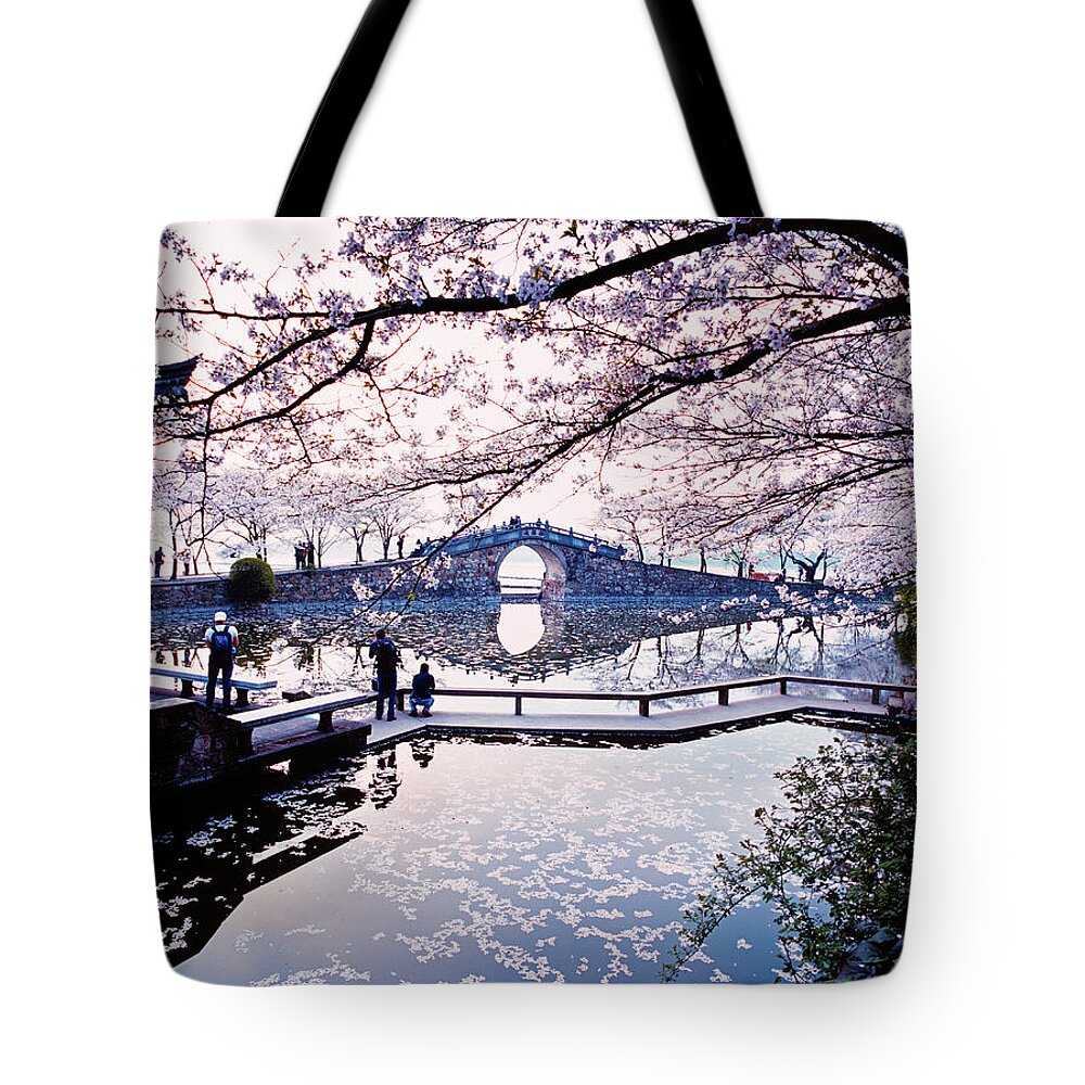 Outdoors Tote Bag featuring the photograph Cherry Blossom #1 by 200