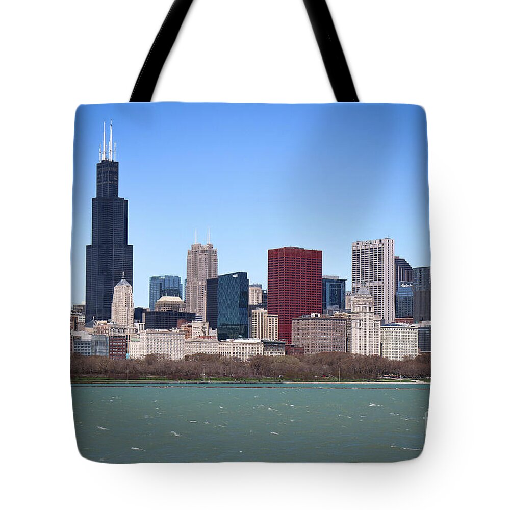 Chicago Tote Bag featuring the photograph Chicago Skyline by Veronica Batterson