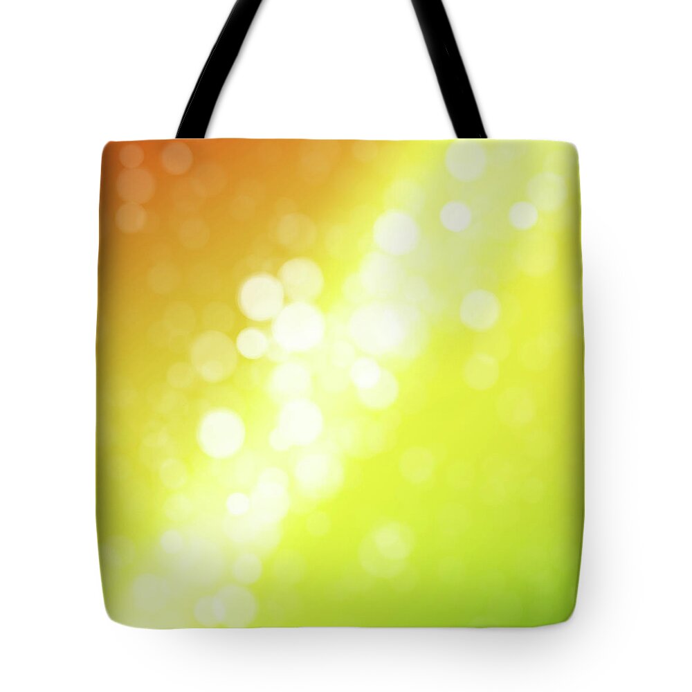 Orange Color Tote Bag featuring the photograph Christmas Light Abstract #1 by Rontech2000