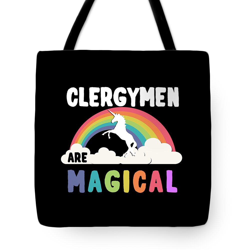 Unicorn Tote Bag featuring the digital art Clergymen Are Magical #1 by Flippin Sweet Gear