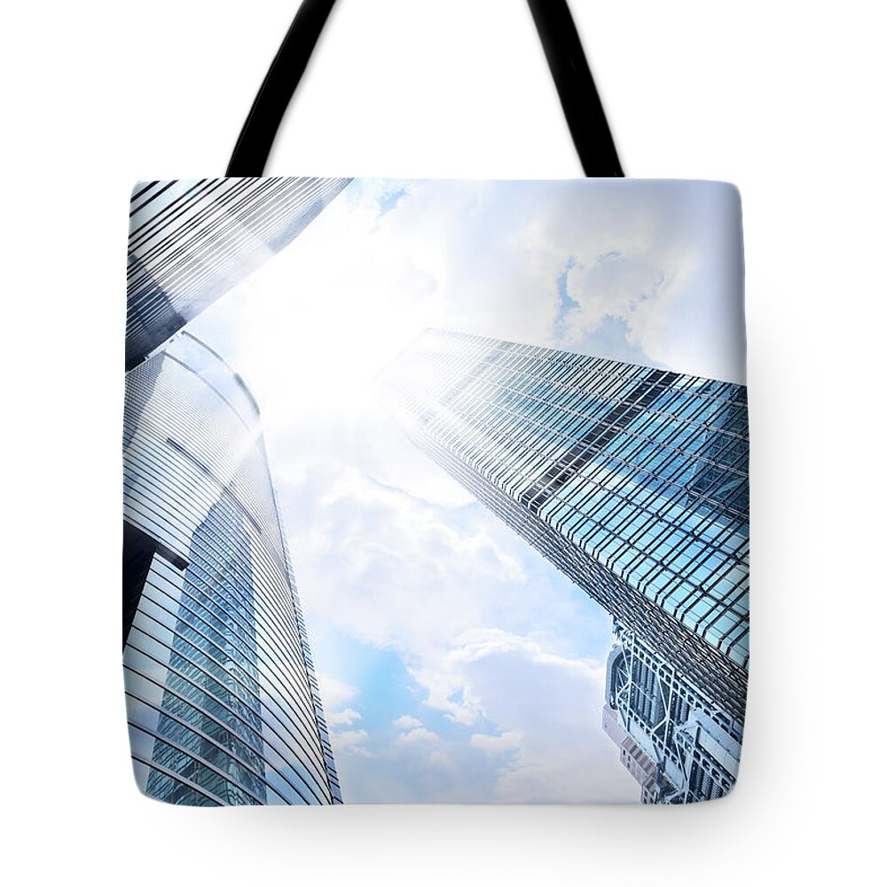 Chinese Culture Tote Bag featuring the photograph Contemporary Building #1 by Ithinksky