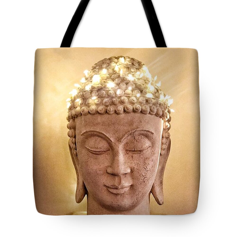 Dawn Tote Bag featuring the photograph Dawn Buddha #1 by LeeAnn Kendall