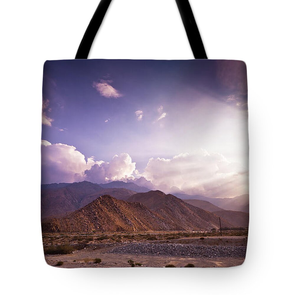 Empty Tote Bag featuring the photograph Dramatic Palm Springs Landscape #1 by Halbergman