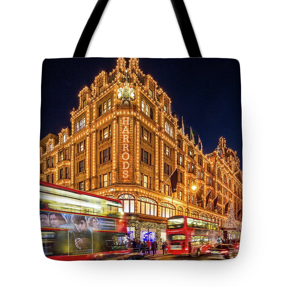 Estock Tote Bag featuring the digital art England, London, Harrods Dept Store #1 by Reinhard Schmid