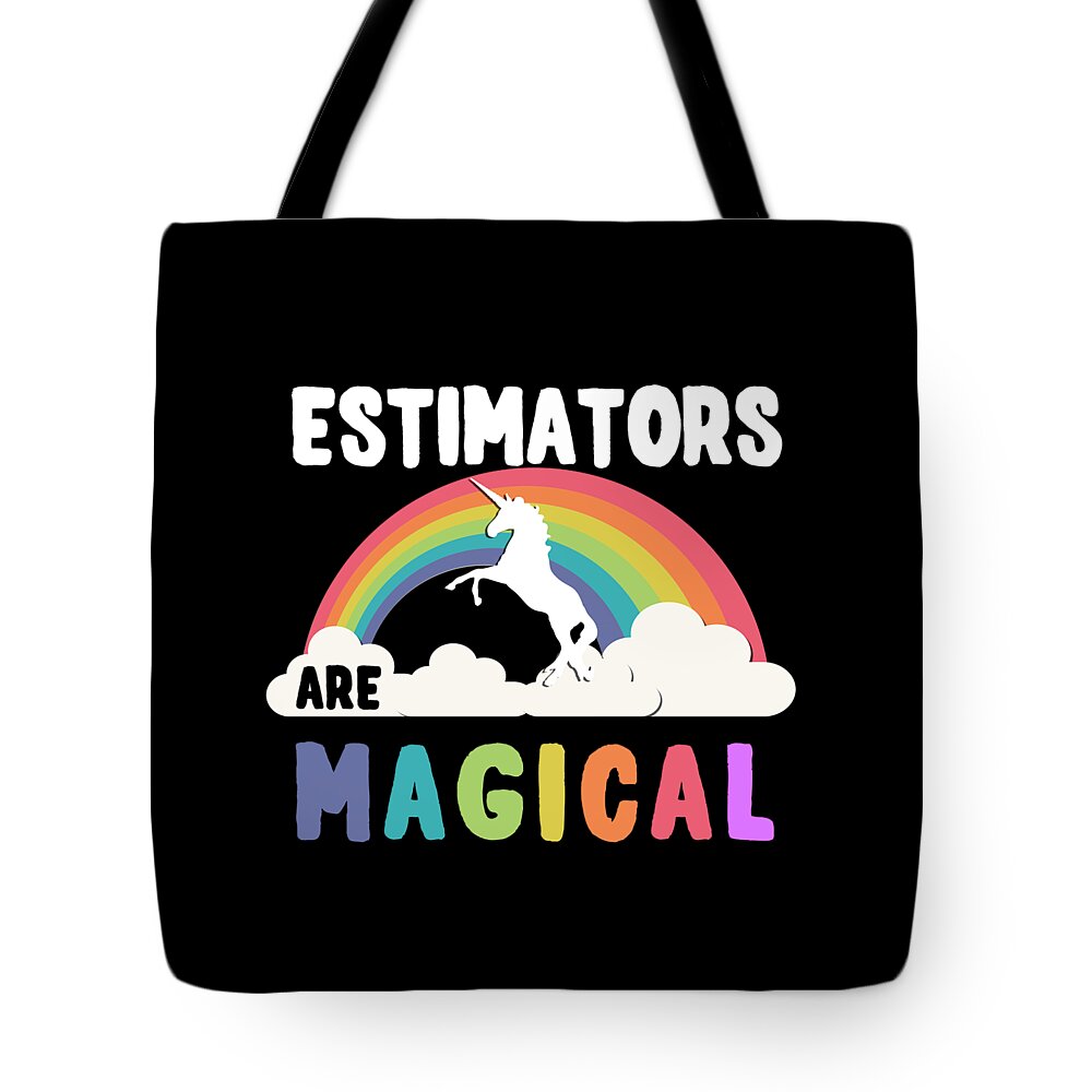 Unicorn Tote Bag featuring the digital art Estimators Are Magical #1 by Flippin Sweet Gear
